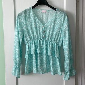 NWOT Pink Lily Blouse!